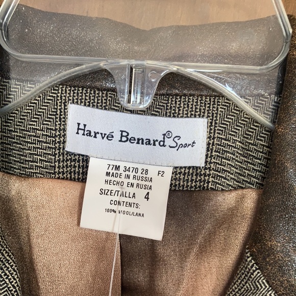 VINTAGE Harve Benard Sport blazer w faux leather accents - Picture 8 of 16